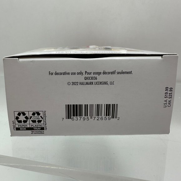 Hallmark Keepsake Ornament Happy Beginnings 2022 Porcelain Photo Frame Flower - Picture 8 of 8